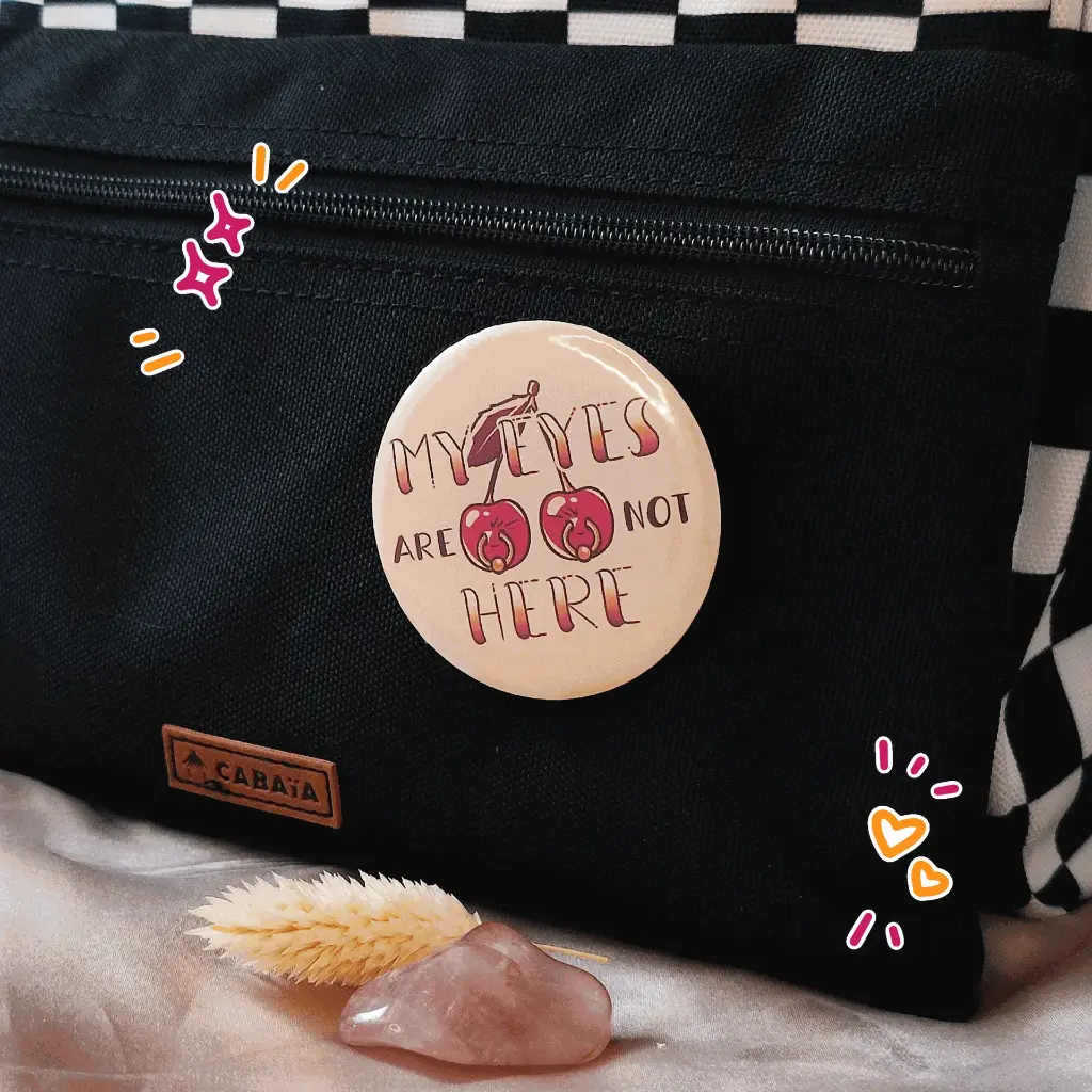 BADGE | My eyes are not here